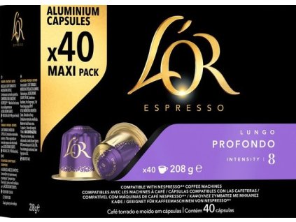lor profondo 40 pcs nespresso best coffee cz