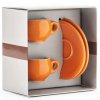 Danesi Duo Set Orange - Darkova Cassette 2 cups and 2 saucers - orange