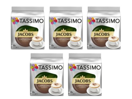 tassimo jacobs kronung cappuccino 16 capsules 8 drinks carton 5 packs