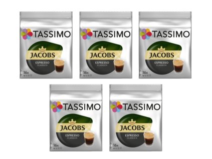 tassimo espresso classico 16 piece carton 5 packs