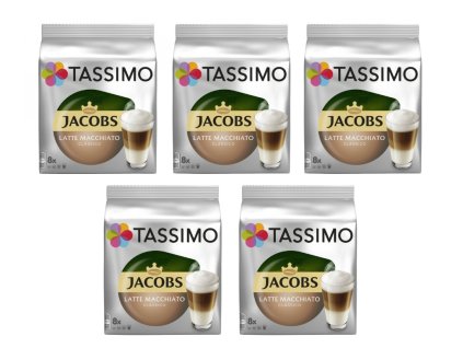 tassimo latte macchiato 16 capsules 8 drinks carton 5 packs