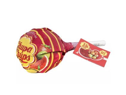 the best chupa chups mega 10 lollipops in plastic ball red different flavors 120g