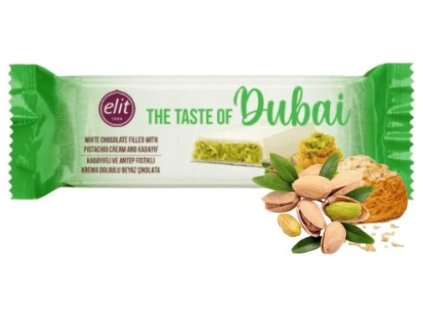 Elite Dubai Pistachio White Chocolate 30g