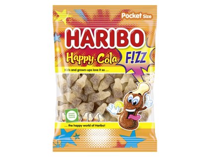 Haribo Happy Cola Fizz sour jelly with fruit and cola flavor 80 g