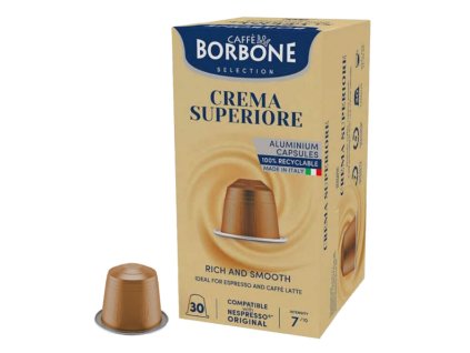 Caffe Borbone Crema Superiore aluminum capsules for Nespresso 30pcs nejkafe cz