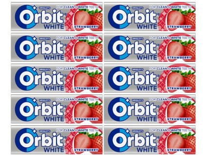 Wrigley's Orbit White Strawberry Chewing Gum 30 pieces x 14g Carton