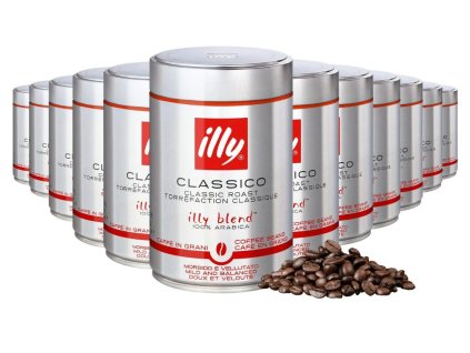 illy classico coffee beans 250g 12 pcs