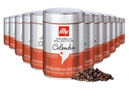 illy colombia coffee beans 250g 12 pcs
