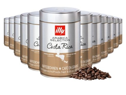 illy costa rica coffee beans 250g 12 pcs