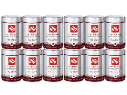 illy intenso ground coffee 250g 12 pcs