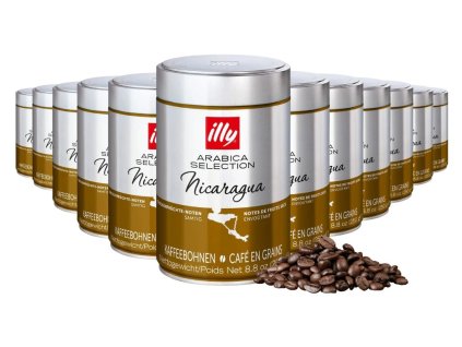 illy nicaragua coffee beans 250g 12 pcs