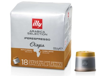 coffee capsules illy iperespresso monoarabica ethiopia 100 arabica 18 pieces