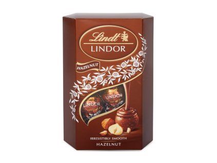 lindt lindor hazelnut cornet hazelnut outline 200g no coffee cz