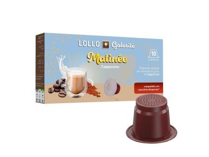 lollo caffe cappuccino capsules for nespresso 10 pcs