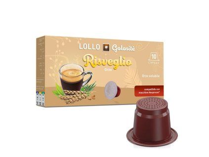 lollo caffe orzo capsules for nespresso 10 pcs