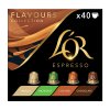 L'OR Espresso Flavours mix 40 capsules for Nespresso®