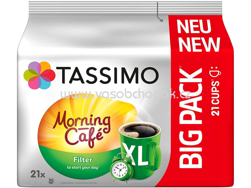 Tassimo Morning Cafe filter XL 21 best coffee cz
