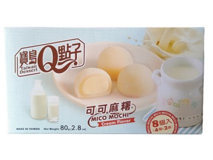 Qmochi Japanese Cakes with cream flavor 80g