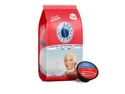 coffee capsules caffe borbone rossa do dolce gusto 15 pcs