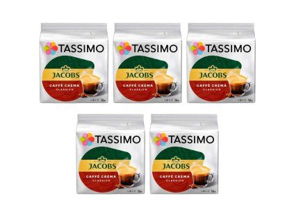 tassimo jacobs caffe crema 16 pieces carton 5 packs