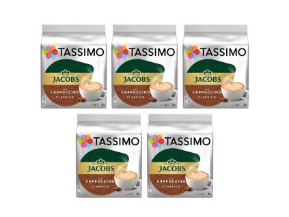 tassimo jacobs kronung cappuccino 16 capsules 8 drinks carton 5 packs