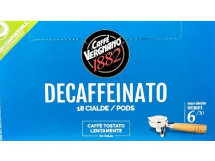 vergnano pody decaffeinato 18 pcs best coffee cz