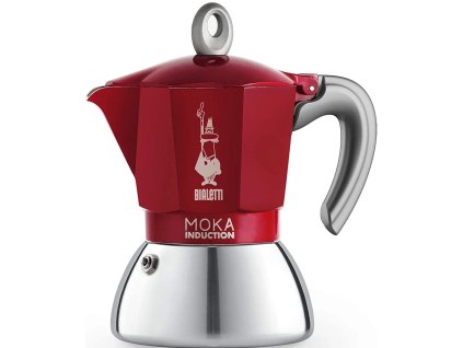 Bialetti mocha induction red 4 servings best coffee Czech Republic