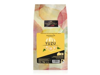 Valrhona Feves White Chocolate Inspiration Yuzu 100% Natural Taste and Color 3kg