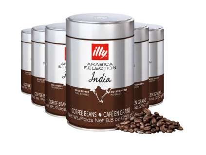illy india coffee beans 250g 6pcs