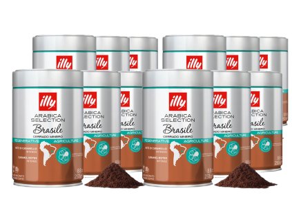 Illy Brasile Cerrado Mineiro ground coffee 250g 12 pcs