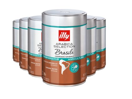 Illy Brasile Cerrado Mineiro ground coffee 250g 6 pcs
