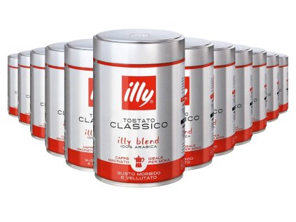 illy mocha tostato normal classico arabica ground coffee 250g 12 pcs