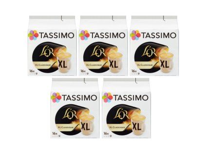 tassimo l or xl classique 16 pcs carton 5 packs