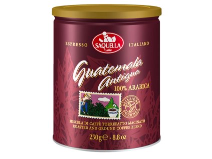 saquella gourmet guatemala ground coffee can 250g