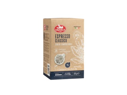 Saquella Espresso Classico ESE PODs 15 pcs