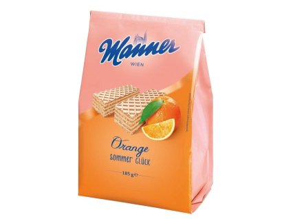 Manner crispy wafers with orange flavor 185g
