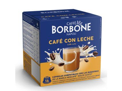 caffe borbone cafe au lait capsules to dolce gusto 16 pcs