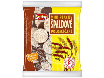 Spelt mini pancakes half-dipped in cocoa glaze 150 g