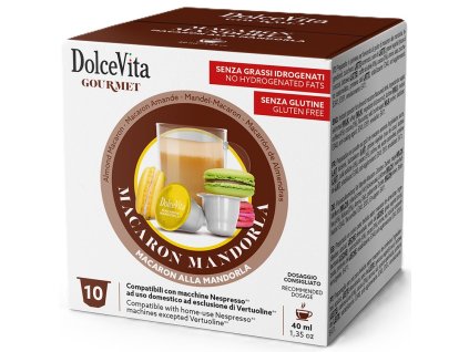 Dolce Vita Cappuccino with Macaroon flavor for Nespresso® capsules 10pcs
