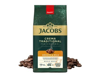 jacobs crema traditional smooth mild coffee beans 1 kg