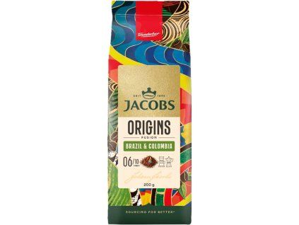 Jacobs Origins Brazil & Colombia ground coffee 200g