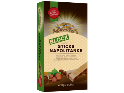 Block Neapolitan wafers with hazelnuts 400g