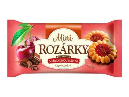 Mini half-dipped Rozarky with cherry filling 55g NEJKAFE