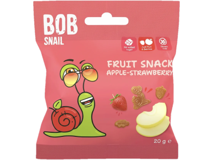 Snail Bob fruit snack apple-strawberry 20 g