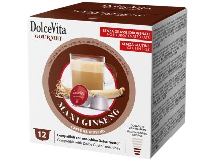 Dolce Vita Ginseng Coffee Maxi for Dolce Gusto 12 capsules