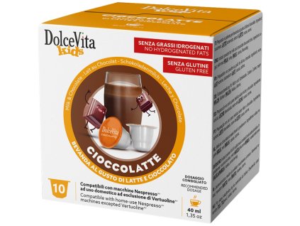 Capsules for Nespresso Italfoods Dolce Vita CIOCCO LATTE chocolate drink with milk 10 pieces