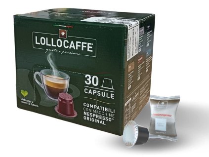 coffee capsules lollo caffe argento espresso for nespresso 30 pieces