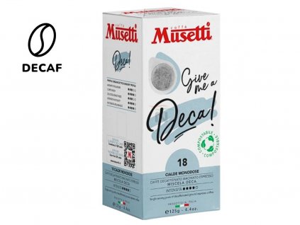 musetti decaffeinated decaffeinated ese pods 18 pcs