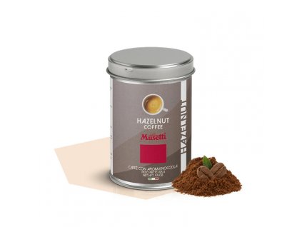 latte macinato aromatizzato nocciola musetti coffee 125g