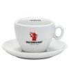 Hausbrandt cappuccino cup and saucer red logo 185 ml
